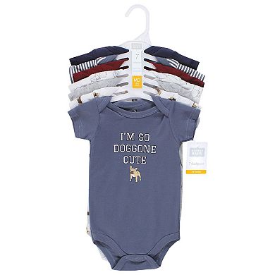 Hudson Baby Infant Boy Cotton Bodysuits, Boy Dogs, Newborn