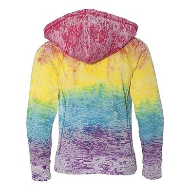 Girls Courtney Burnout V-Notch Hooded Sweatshirt