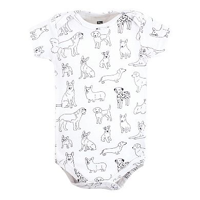 Hudson Baby Infant Boy Cotton Bodysuits, Boy Dogs