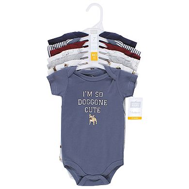 Hudson Baby Infant Boy Cotton Bodysuits, Boy Dogs