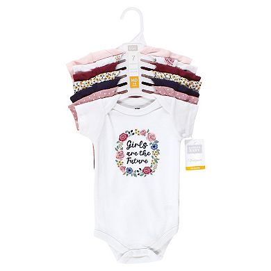 Hudson Baby Infant Girl Cotton Bodysuits, Girls World