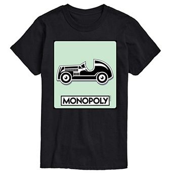 Big & Tall Monopoly Car Game Token Graphic Tee