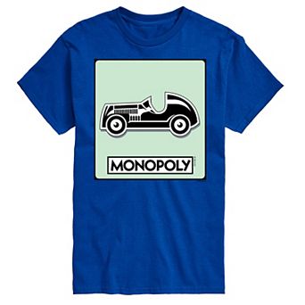 Big & Tall Monopoly Car Game Token Graphic Tee