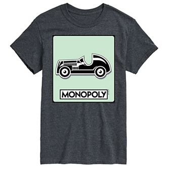 Big & Tall Monopoly Car Game Token Graphic Tee