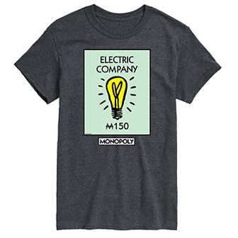 Big & Tall Monopoly Electric Company Graphic Tee