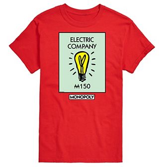 Big & Tall Monopoly Electric Company Graphic Tee