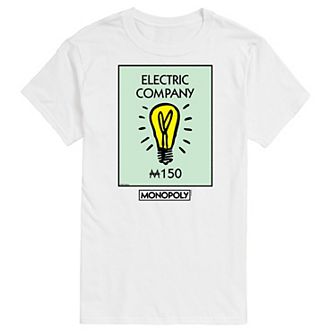 Big & Tall Monopoly Electric Company Graphic Tee