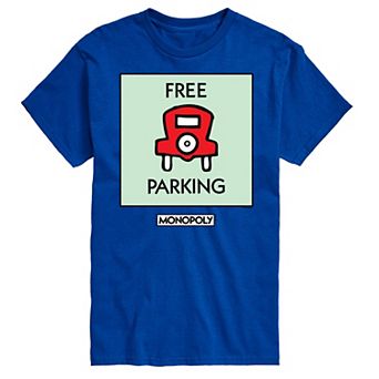 Big & Tall Monopoly Free Parking Graphic Tee