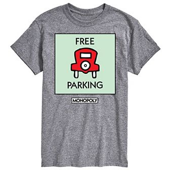 Big & Tall Monopoly Free Parking Graphic Tee