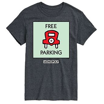 Big & Tall Monopoly Free Parking Graphic Tee