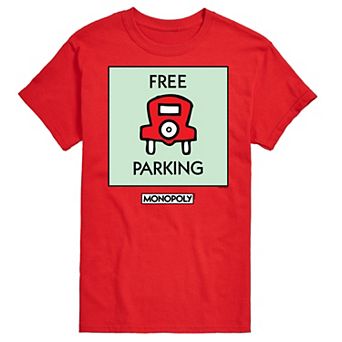 Big & Tall Monopoly Free Parking Graphic Tee