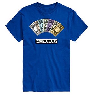 Big & Tall Monopoly Money Stack Graphic Tee