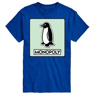 Big & Tall Monopoly Penguin Game Token Graphic Tee