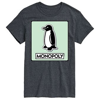 Big & Tall Monopoly Penguin Game Token Graphic Tee