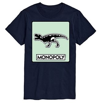 Big & Tall Monopoly T-Rex Game Token Graphic Tee