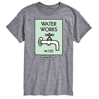 Big & Tall Monopoly Waterworks Graphic Tee