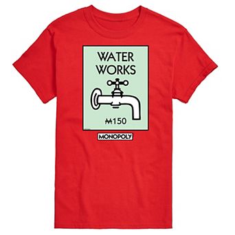 Big & Tall Monopoly Waterworks Graphic Tee