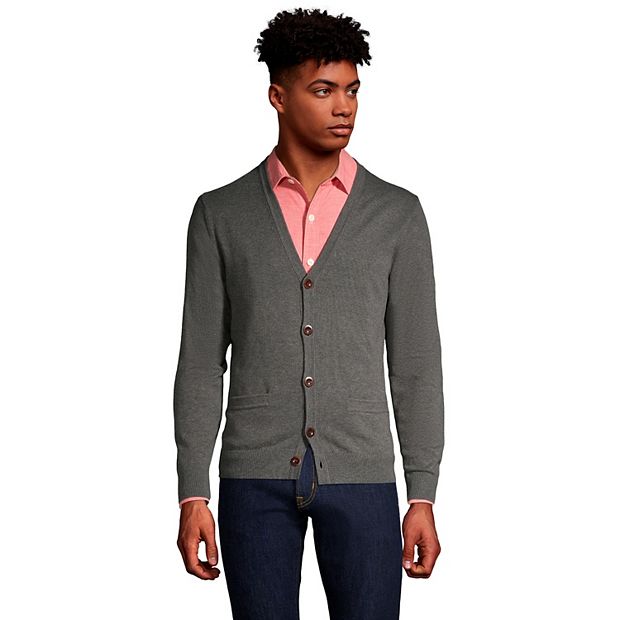 Lands end supima cotton cardigan deals