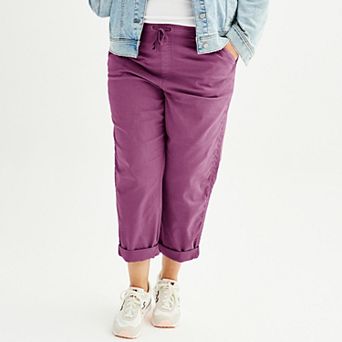 Plus Size Sonoma Goods For Life® Easy Paper Bag Waist Capri