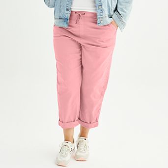 Plus Size Sonoma Goods For Life® Easy Paper Bag Waist Capri