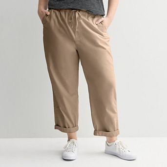 Plus Size Sonoma Goods For Life® Easy Paper Bag Waist Capri