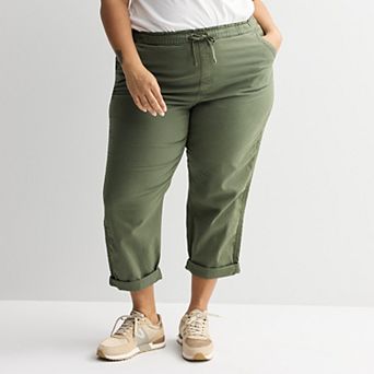 Plus Size Sonoma Goods For Life® Easy Paper Bag Waist Capri