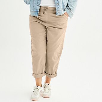 Plus Size Sonoma Goods For Life® Easy Paper Bag Waist Capri