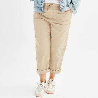 Plus Size Sonoma Goods For Life® Easy Paper Bag Waist Capri