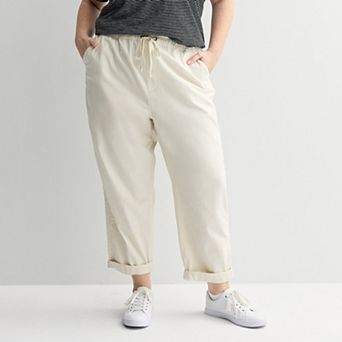 Plus Size Sonoma Goods For Life® Easy Paper Bag Waist Capri