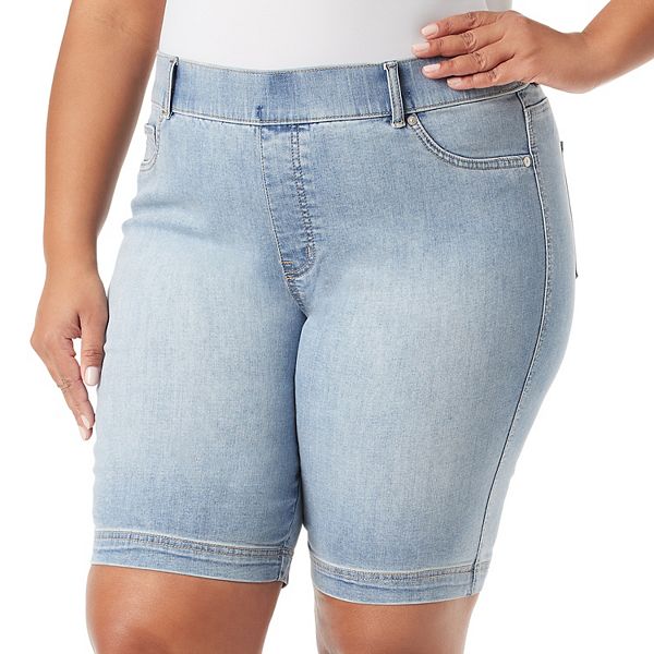 Plus Size Gloria Vanderbilt Shape Effect Bermuda Shorts