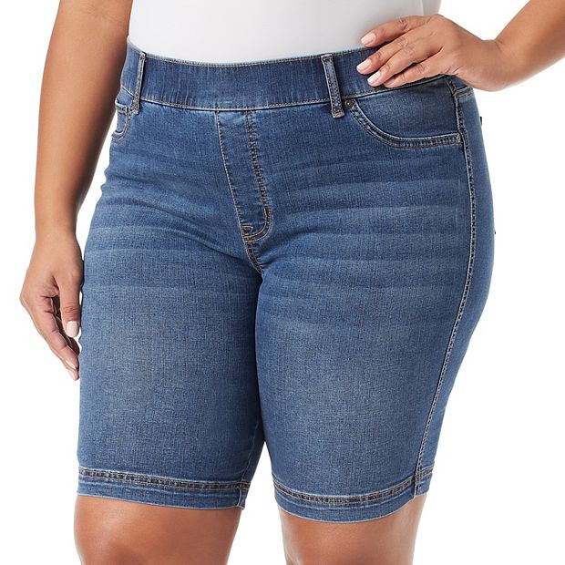 Plus Size Gloria Vanderbilt Shape Effect Bermuda Shorts
