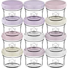 6pk Prep Baby Food Storage Containers, 4 Oz Leak-proof, Bpa Free Glass Baby  Food Jars For Feeding (musk Dusk) : Target