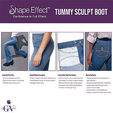 Plus Size Gloria Vanderbilt Shape Effect Tummy Sculpt Ankle Bootcut Jeans