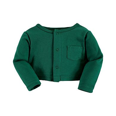 Hudson Baby Infant and Toddler Girl Cotton Dress and Cardigan Set, Poinsettia