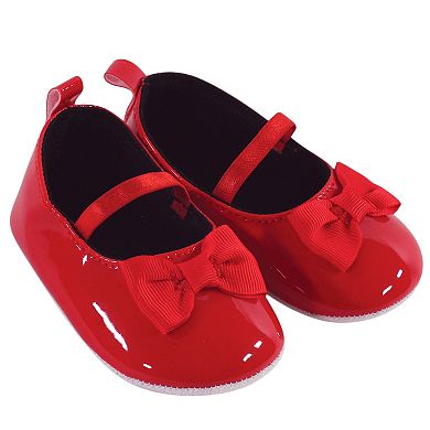 Hudson Baby Infant Girl Cotton Dress, Cardigan and Shoe 3pc Set, Scottie Dog