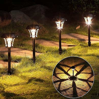 MAGGIFT 25 Lumen Solar Powered Pathway Lights