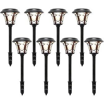 MAGGIFT 25 Lumen Solar Powered Pathway Lights