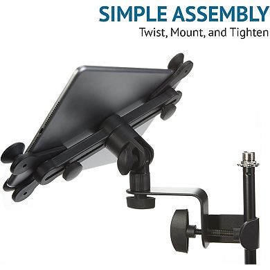 LyxPro TSM1 Microphone Stand Mount Holder for Tablet, iPhone, iPad, Smartphone and Android