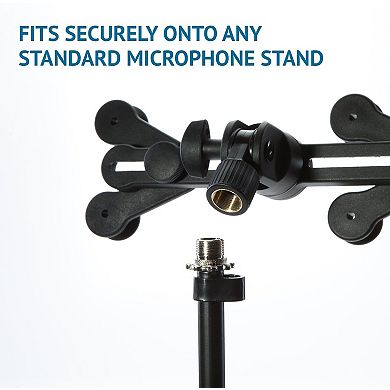 LyxPro TSM1 Microphone Stand Mount Holder for Tablet, iPhone, iPad, Smartphone and Android