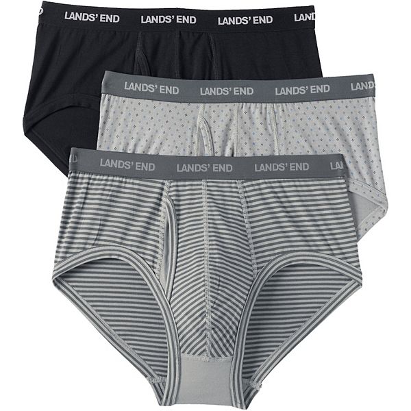 Men's Lands' End 3-Pack Comfort Briefs