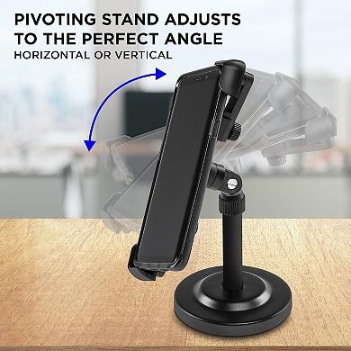 LyxPro Cell Phone Stand Holder, Adjustable Tablet Stand with Rotating Swivel Angle