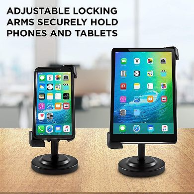 LyxPro Cell Phone Stand Holder, Adjustable Tablet Stand with Rotating Swivel Angle