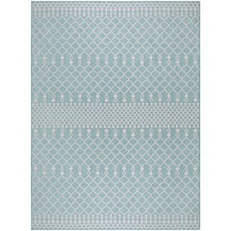 Nourison Positano Moroccan Trellis Flatweave Outdoor Rug