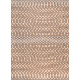 Nourison Positano Moroccan Trellis Flatweave Outdoor Rug