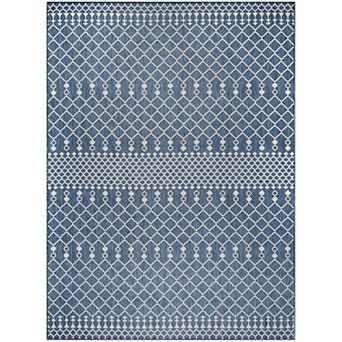 Nourison Positano Moroccan Trellis Flatweave Outdoor Rug