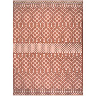 Nourison Positano Moroccan Trellis Flatweave Outdoor Rug
