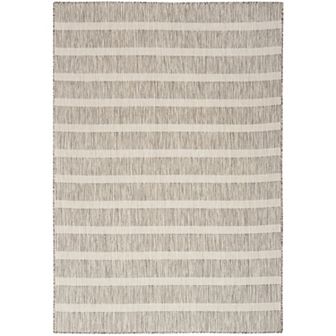 Nourison Positano Modern Stripes Flatweave Outdoor Rug