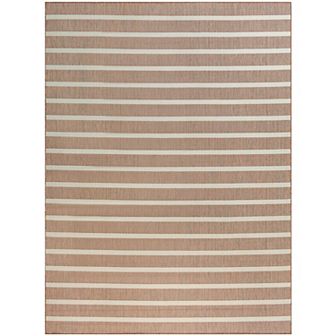 Nourison Positano Modern Stripes Flatweave Outdoor Rug