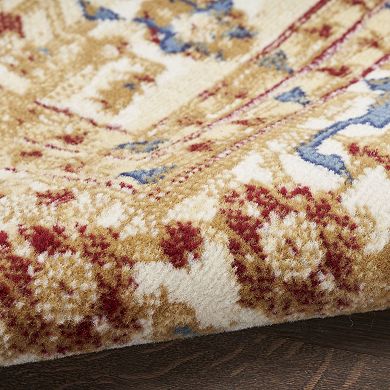 Nourison Grafix Vintage Traditional Medallion Indoor Rug