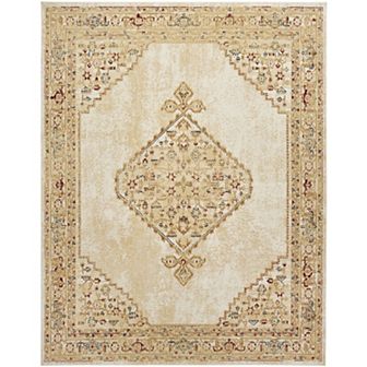 Nourison Grafix Vintage Traditional Medallion Indoor Rug